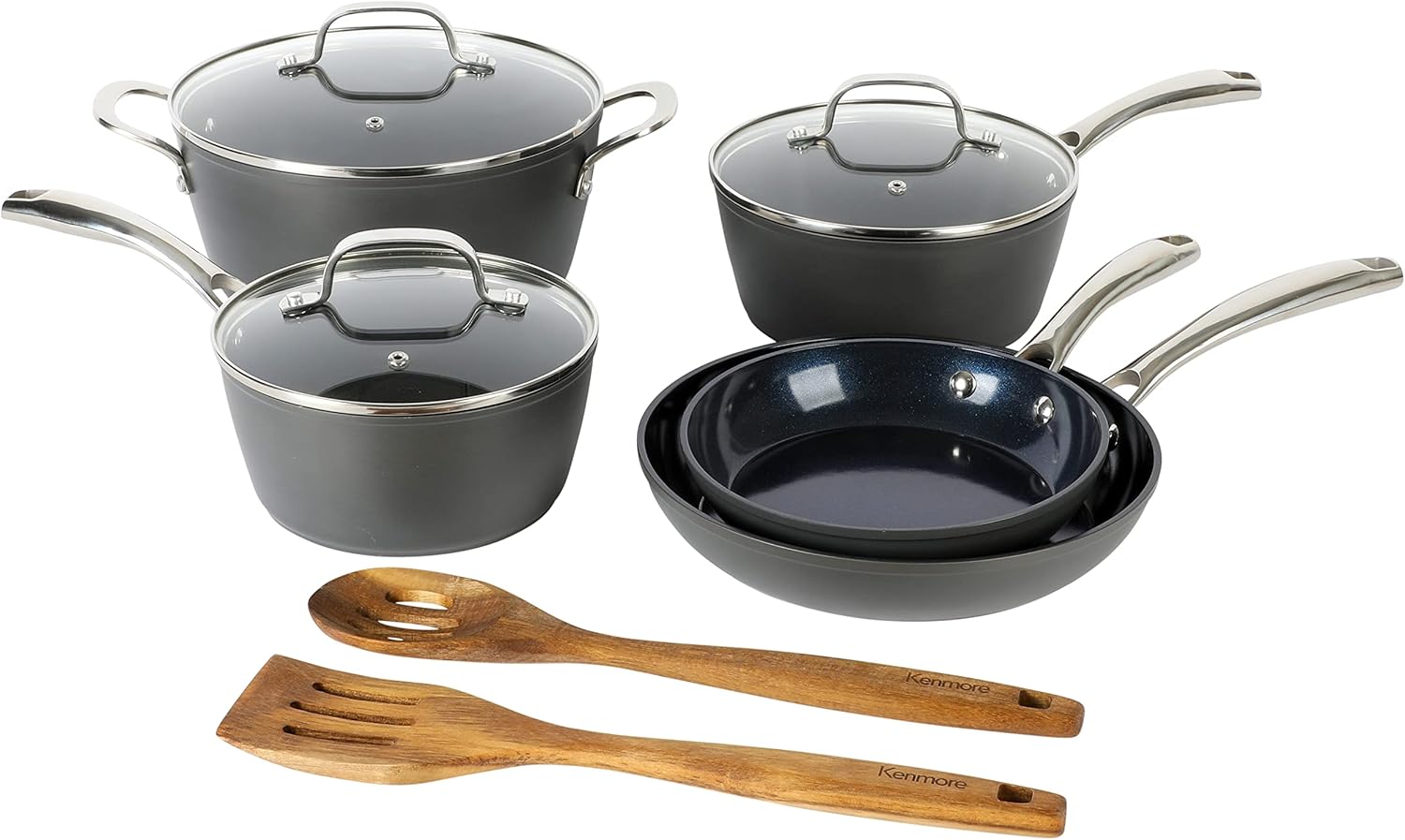 Amazon.com: Kenmore Elite Cyrus 10 Piece Forged Aluminum Diamond ...