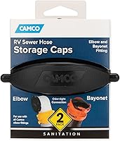 Vista 4 de Camco Rhino Flex Cap Bayoneta y Tapa de Codo - Sella ambos extremos de tu manguera de alcantarillado para formar una conexión hermética contra