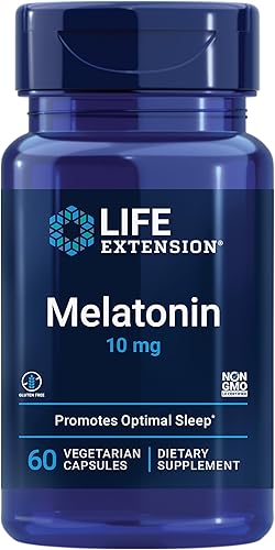 Life Extension Melatonina, 10 mg, dosis saludable, nuestra dosis más alta disponible, para apoyo al sueño, respuesta inmune saludable, defensa