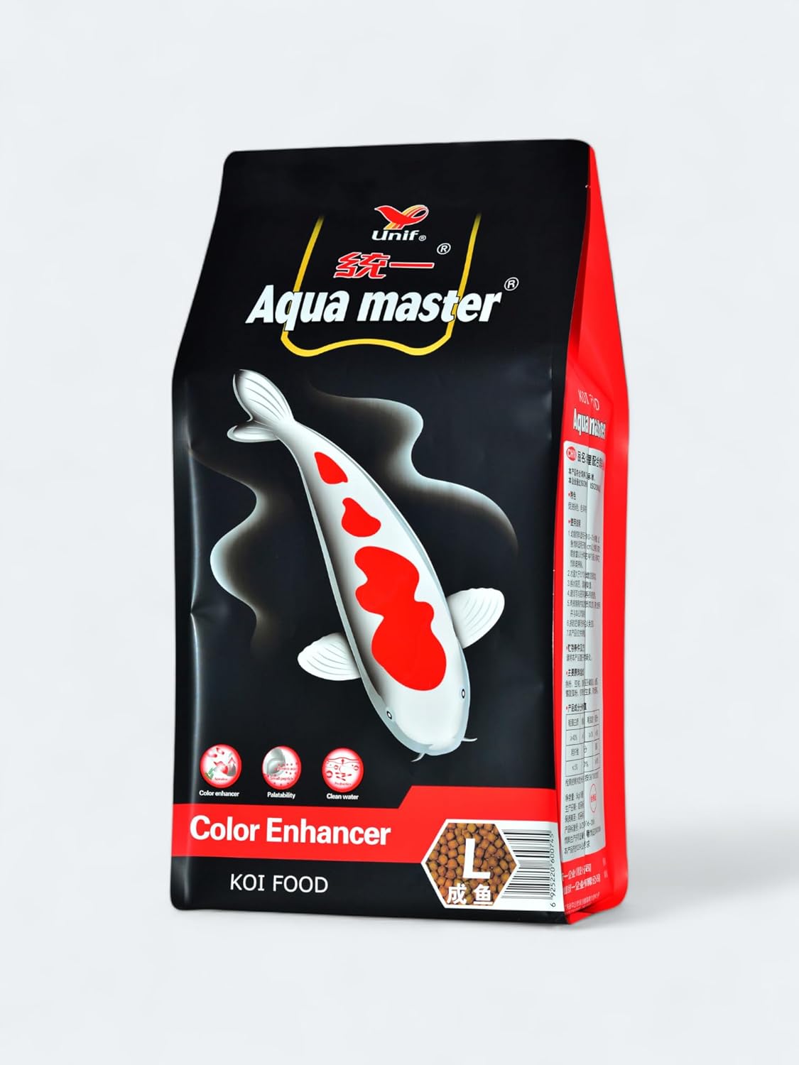 Aqua Master Koi Color Enhancer Food Large Pellet, 11-Pound