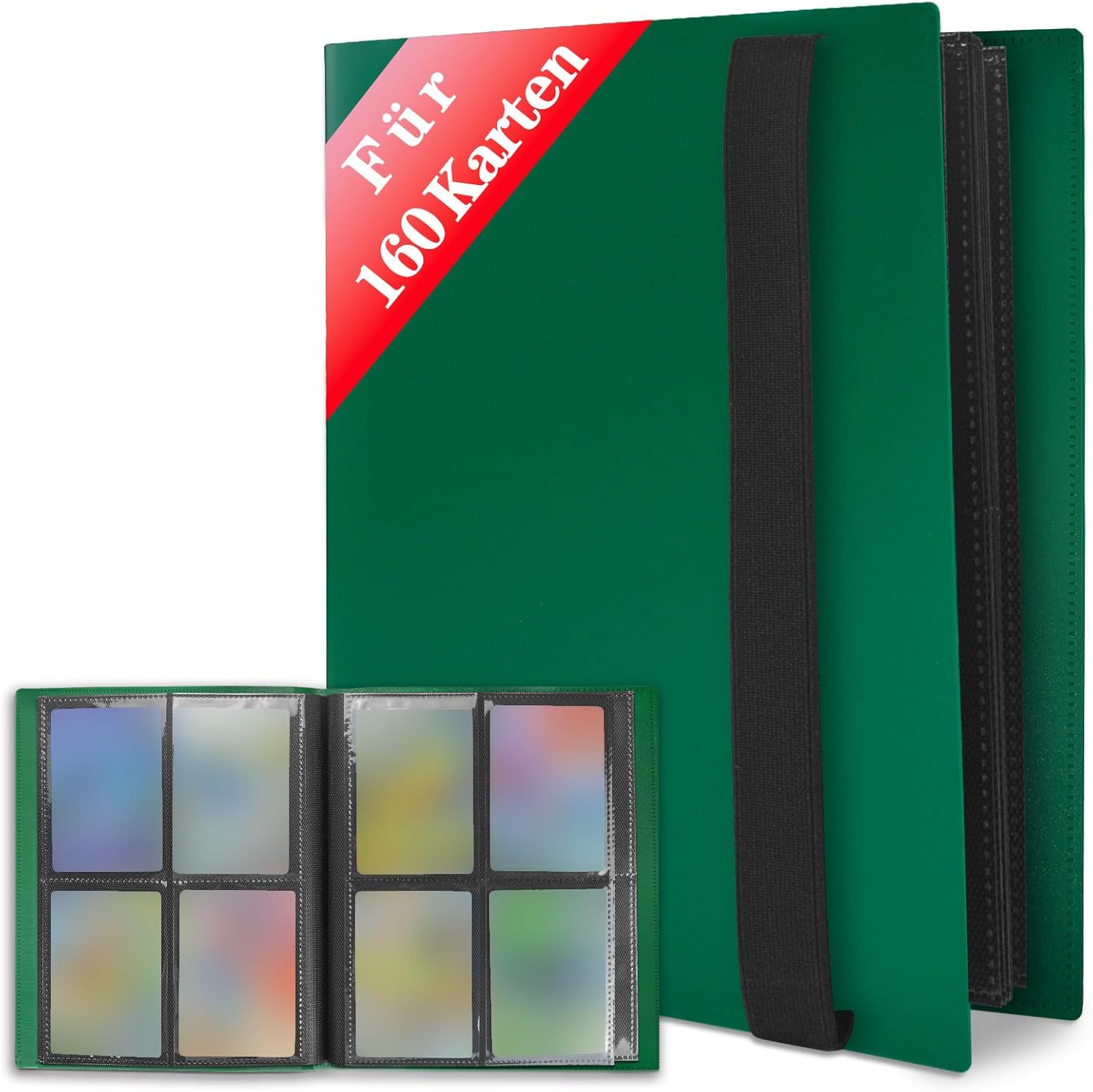 JUSONEY Trading Card Album zöld borítás