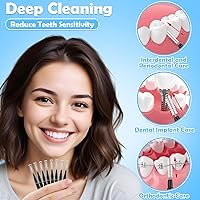 Vista 6 de 120 cepillos interdentales, cerdas suaves doblables de 360°, limpiadores de brackets con cerdas, cepillos dentales entre dientes y encías, cepillos