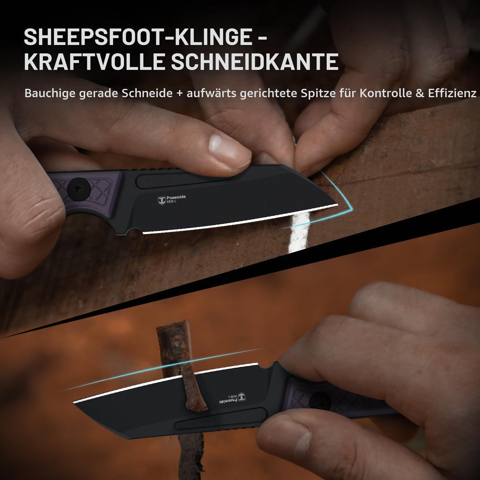 Kizer Phasmids Full Tang Outdoor Survival Messer mit G10 Griff, 1079A1