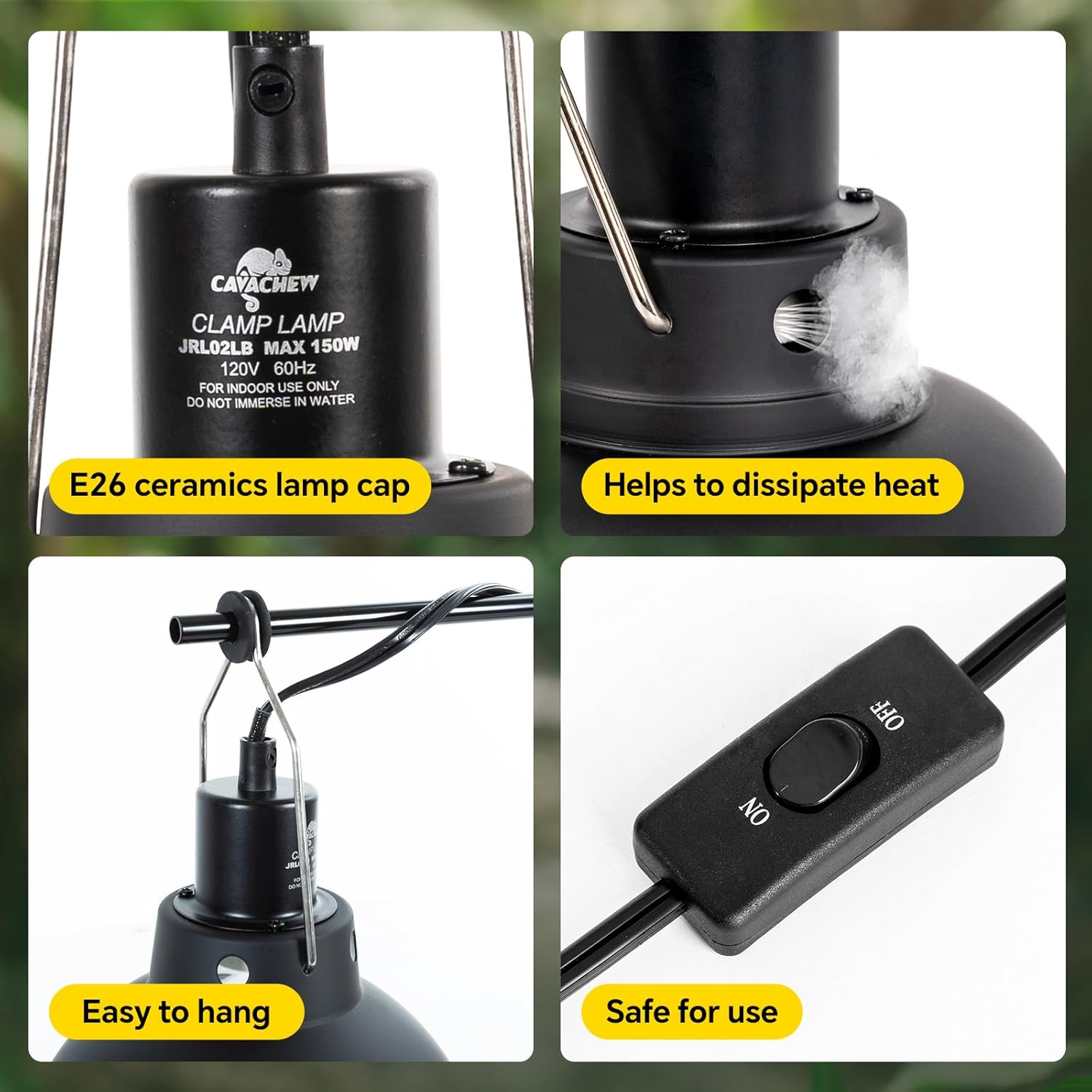 Reptile Heat Lamp Combo Kit