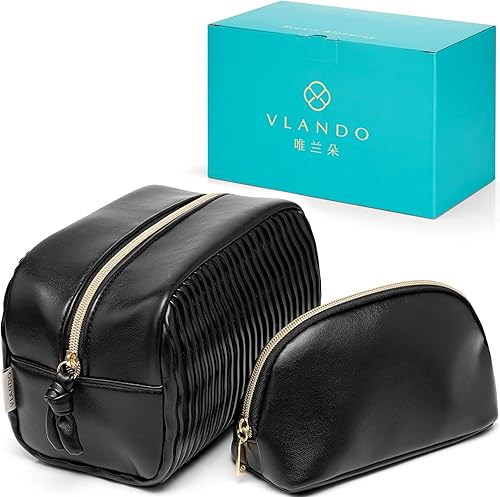 Miniatura 7 de Vlando Bolsa de maquillaje, Negro -