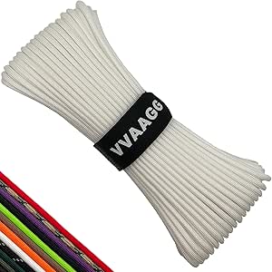 Amazon.com: VVAAGG 550lb Paracord Rope 100FT: 4mm Lightweight and ...