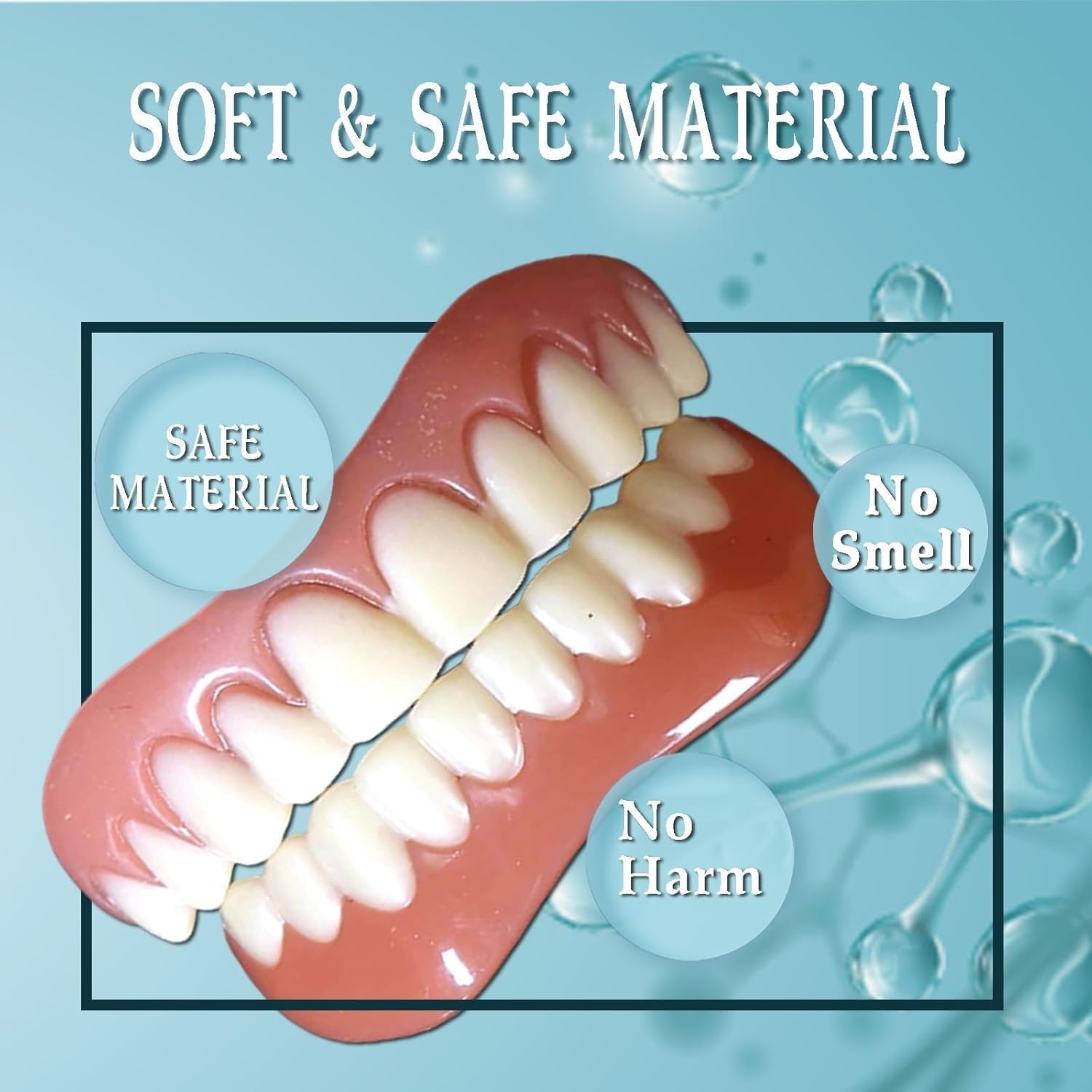 2対の入れ歯、入れ歯、義歯 つけ歯 つけば歯 付け歯、不完全な歯を覆い 自然で快適な貼り付け 瞬間的に自信を持って微笑む (red)