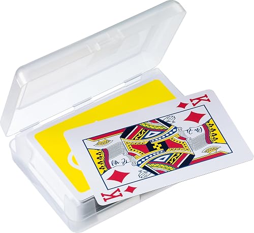 Go Travel Waterproof Playing Cards - Wipe-Clean Non-Tear Plastic inc Case