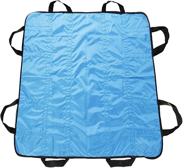 Positioning Bed Pad with Handles 48" X 40" Incontinence Mattress Bedding Protector Liner Underpad Straps for Easy Lift & Transfer Reusable Washable Waterproof Hospital Quality