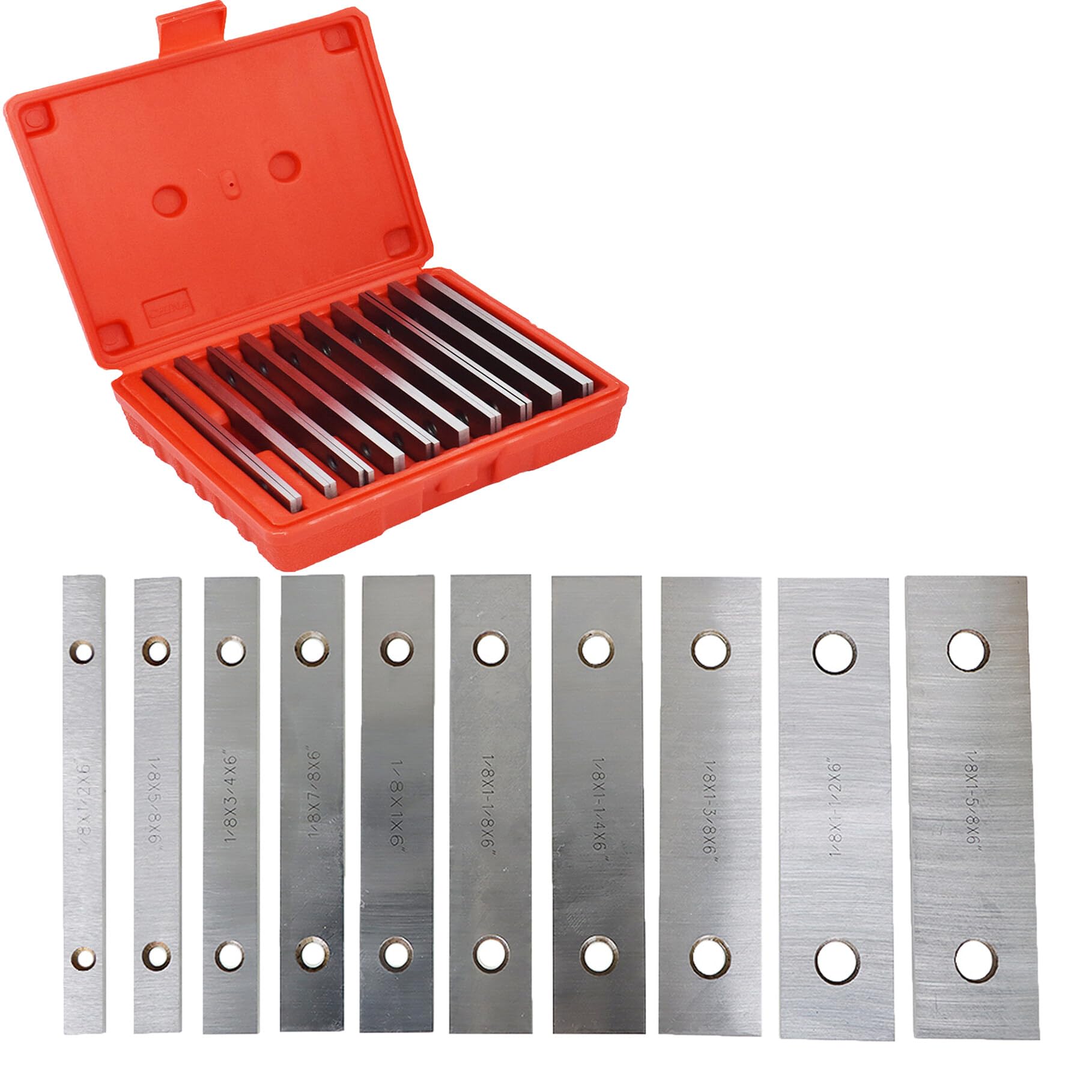 10 Pairs Thin Parallel Bar Set Long 6inch Thick 1/8inch Steel Replacement for Milling Work and Other Projects-image-47