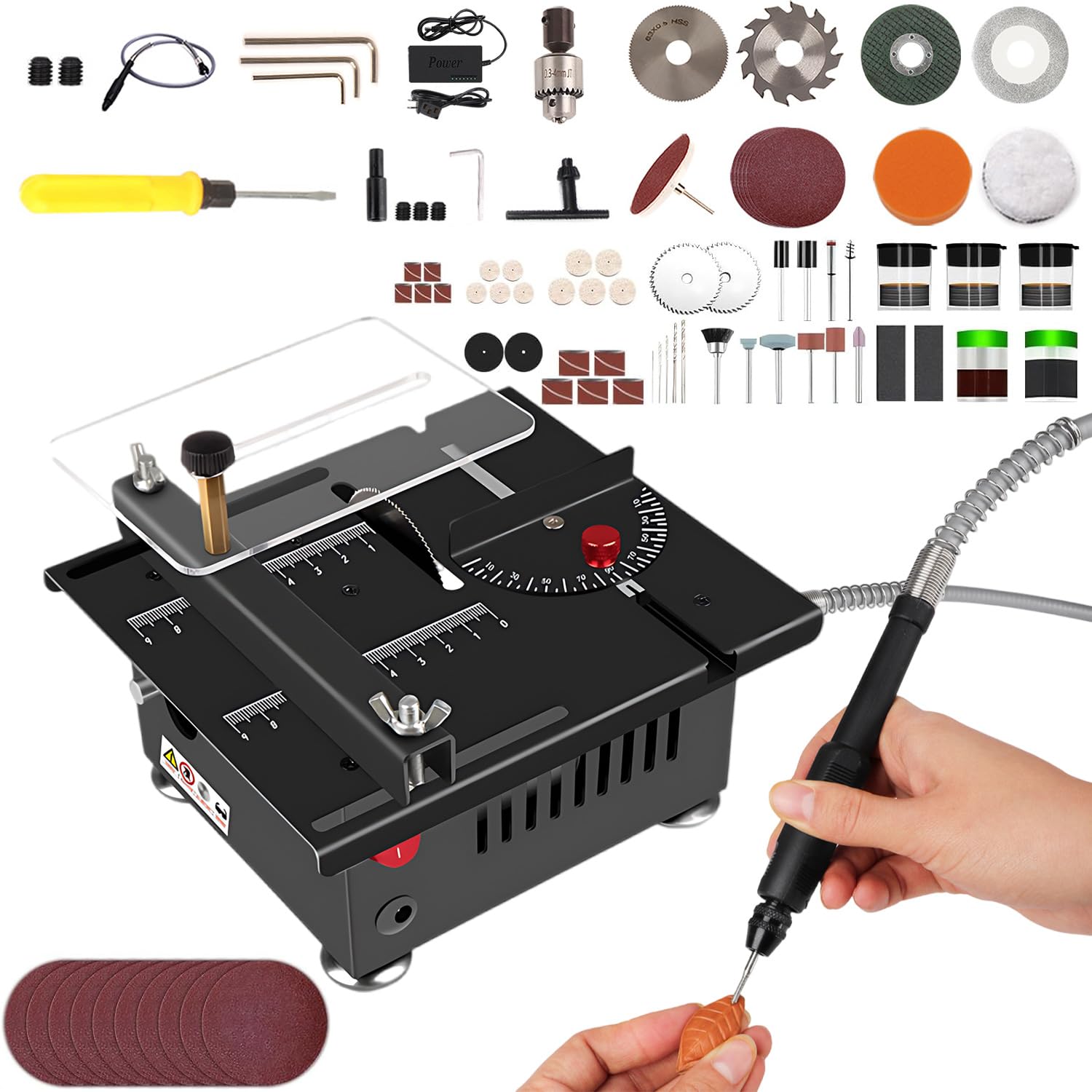 Mini Multi-Functional Table Saw with Full Set of Accessories - Image 2