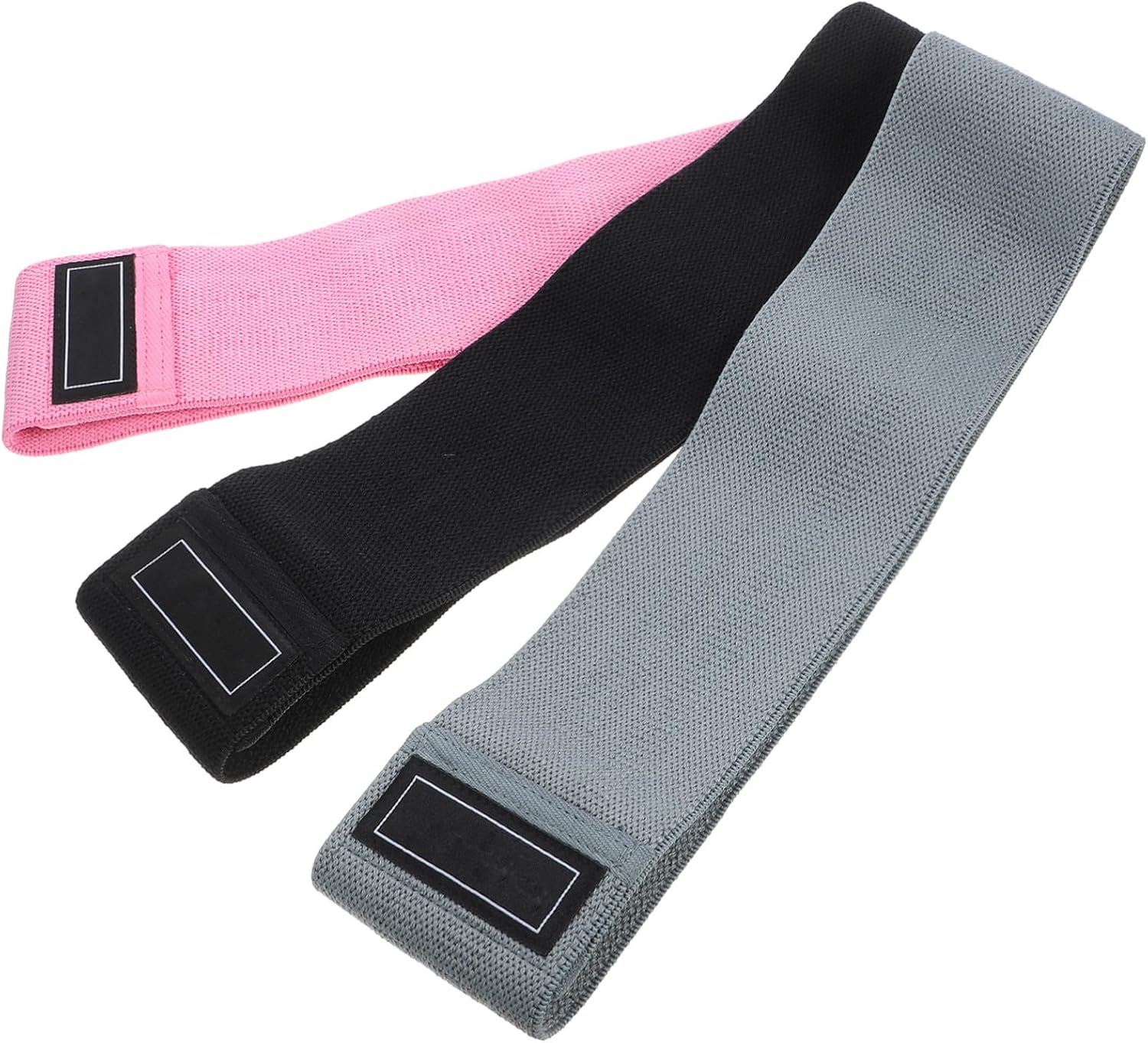 SUPVOX 3Pcs Resistance Training Stretch Bands for Strength Workout Hip and Glute Toning Elastic Exercise Straps with Material for Yoga Flexibility and Home Gym Use Random Color