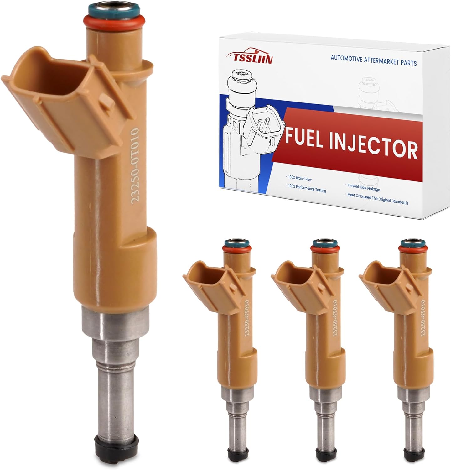 Fuel Injectors Fit For/Toyota Corolla 2009-2015 1.8L, XRS Sedan 2.4L 2009-2013, Matrix Base Wagon 1.8L 2009-2012, High Performance Inyectores OE 23250-0T010 23250-0T020 (4Pcs)