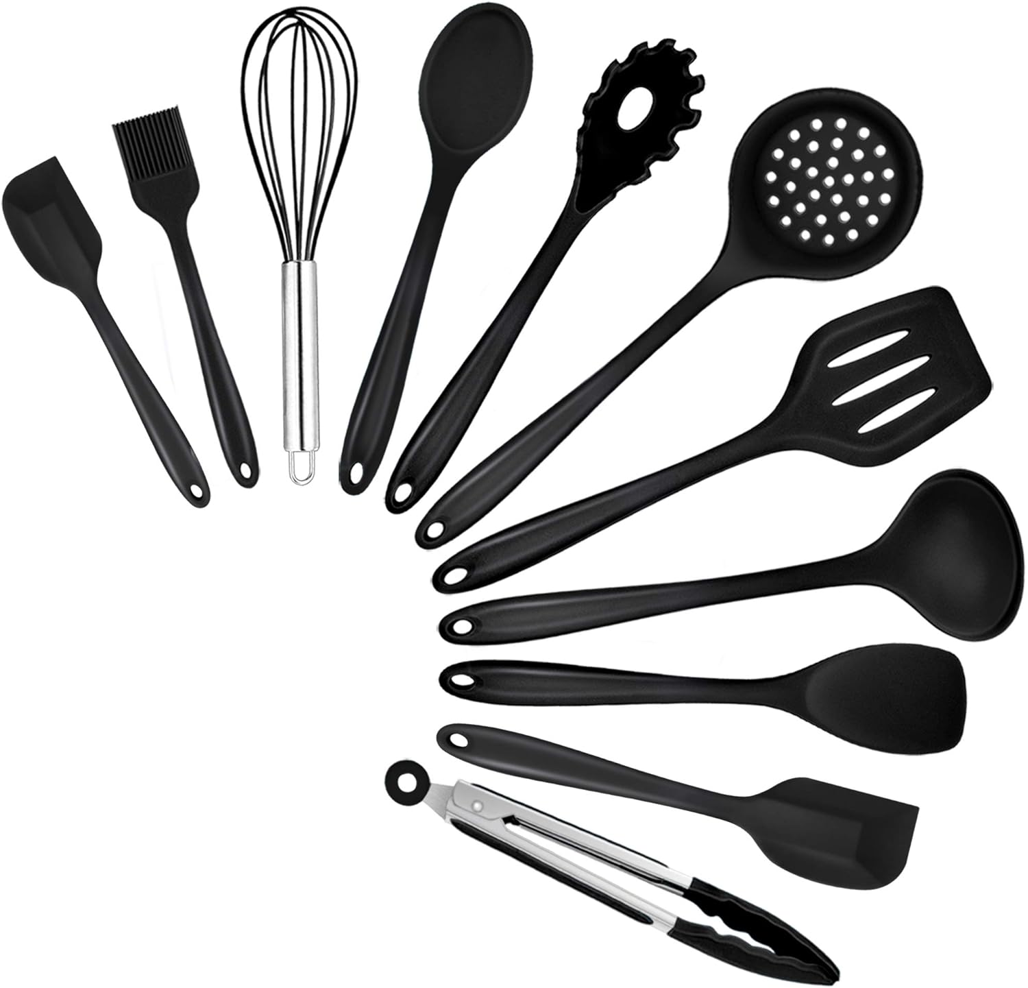 TeamFar Kitchen Cooking Utensils (Black) Thumbnail