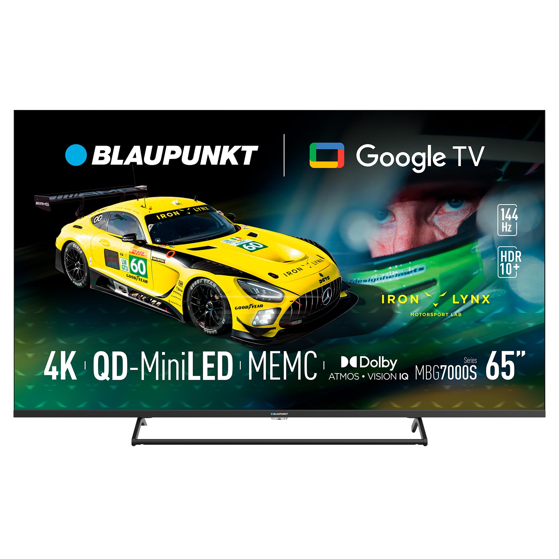 BLAUPUNKT 65" Smart TV, Google TV, HDR 10+, MiniLED, UHD (4K),Dolby Atmos,Dolby Vision,Dolby IQ, MEMC, 144Hz,65MBG7000S