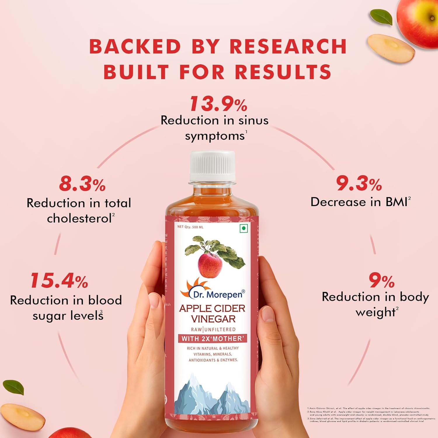 Buy Now Dr. Morepen Apple Cider Vinegar | 100% Unpasteurized &Amp; Natur...