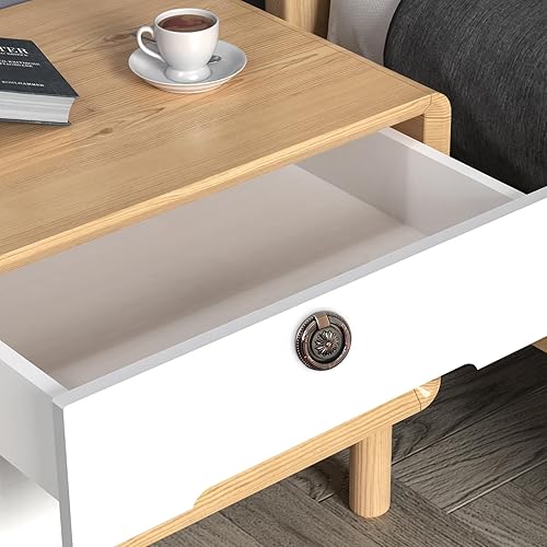 Miniatura 5 de Jinyuanchao 6 manijas de anillo caído de latón aceitado para gabinete, tiradores de armario de cajón (marrón, 2.1 pulgadas2.165 in)