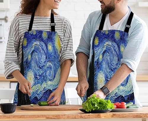 Miniatura 3 de Delantal de cocina Sea Shark Green Sea Apron Home Baking Chef Delantal Impermeable para Mujeres Hombres 31X27 Pulgadas