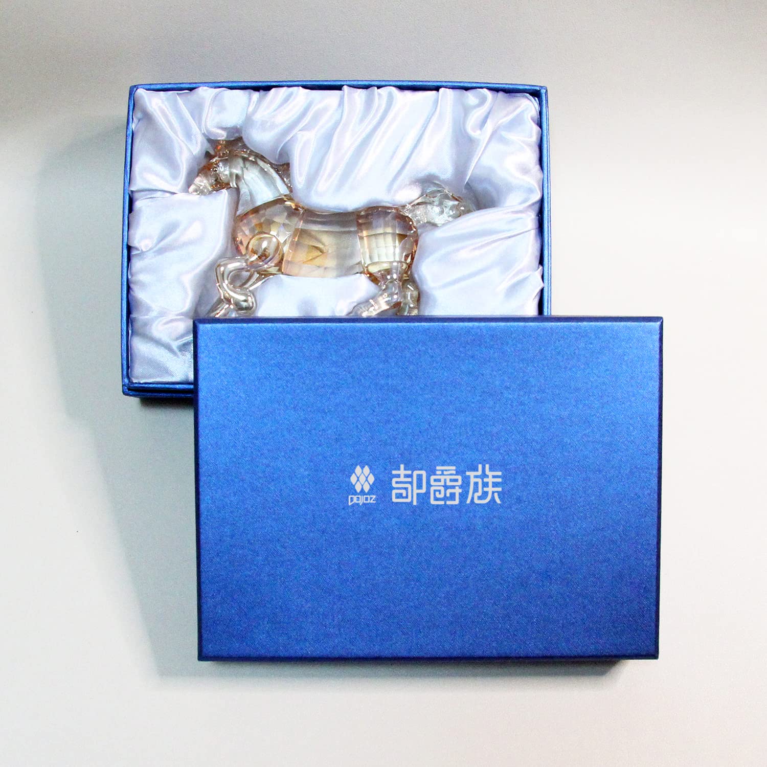 クリスタル　Running Horse Crystal Running Horse Zodiac Steed Figurine Table Ornaments