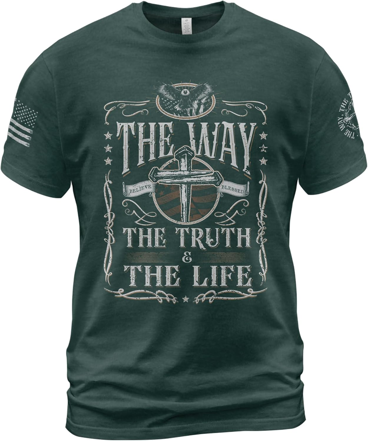 Jesus The Way The Truth and The Life Shirt, Christian Shirts for Men, Religious Shirts for Men, Jesus Shirt 2
