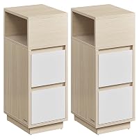 VASAGLE KAILYN Collezione - Comodini Stretti, Set di 2