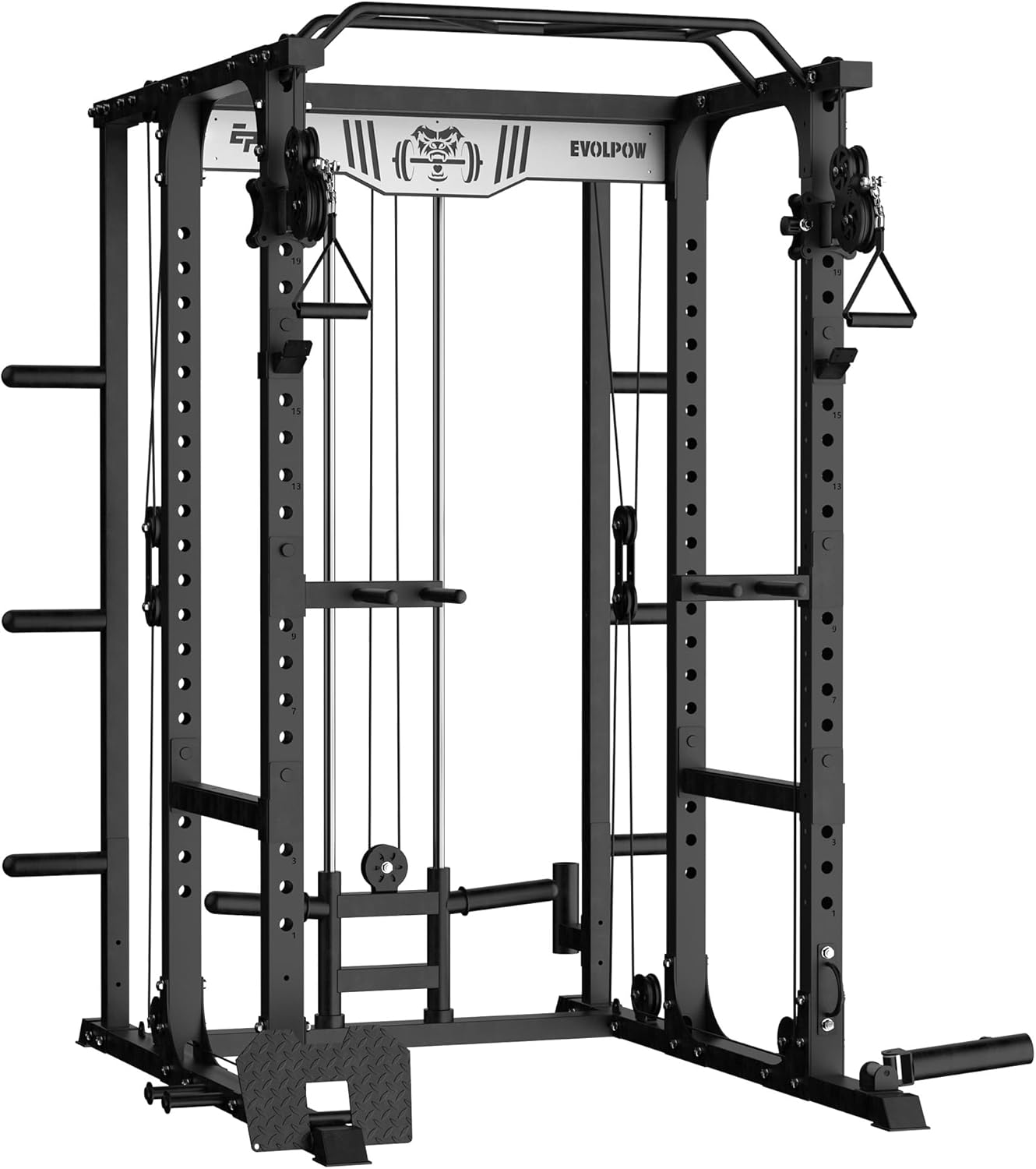 EVOLPOW EVOLPOW Power Cage P3A – 1500LBS Capacity with Adjustable Cable Crossover System