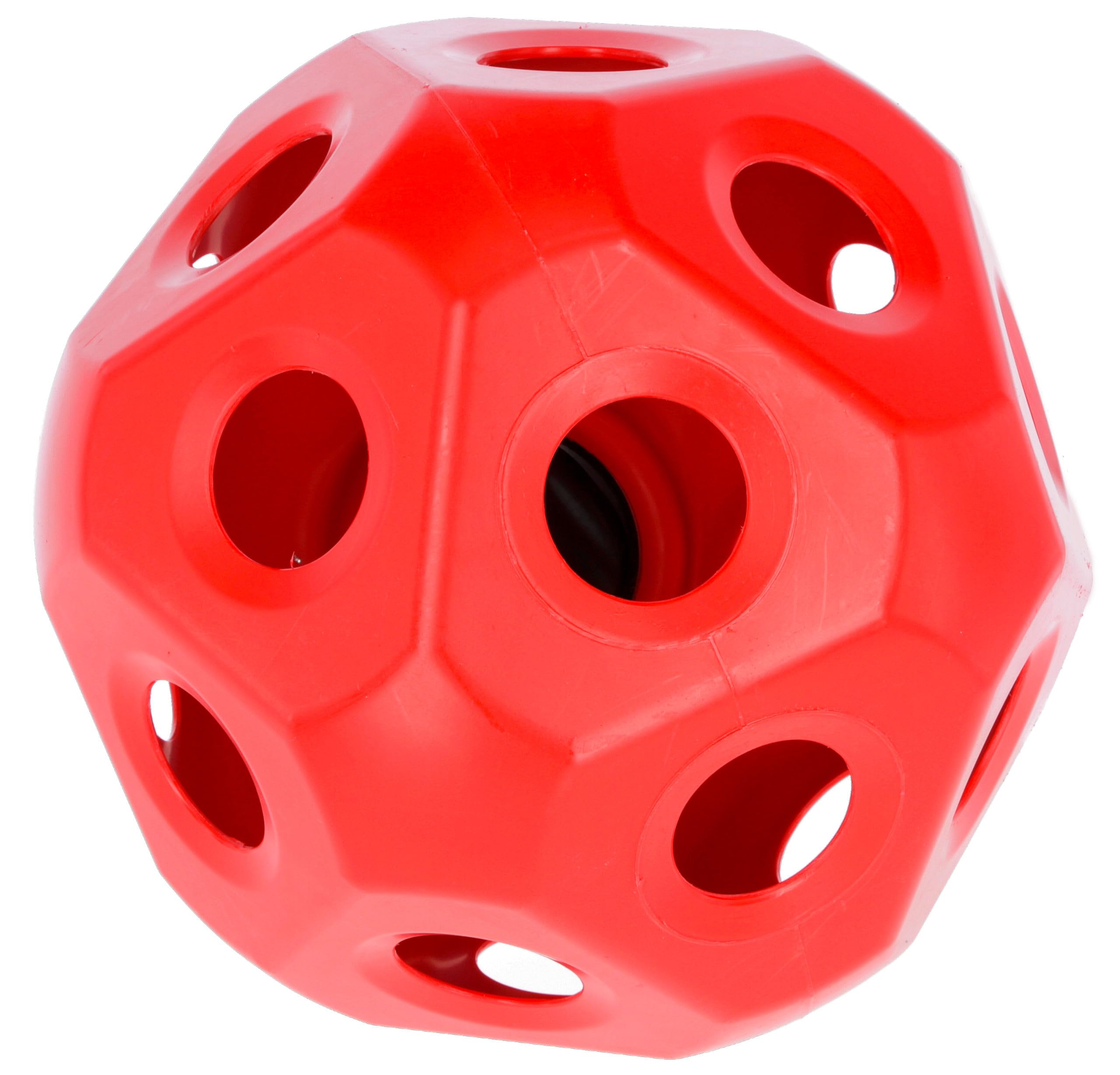 Kerbl Pelota de alimentación roja Ø40 cm rellenable para caballos y terneros