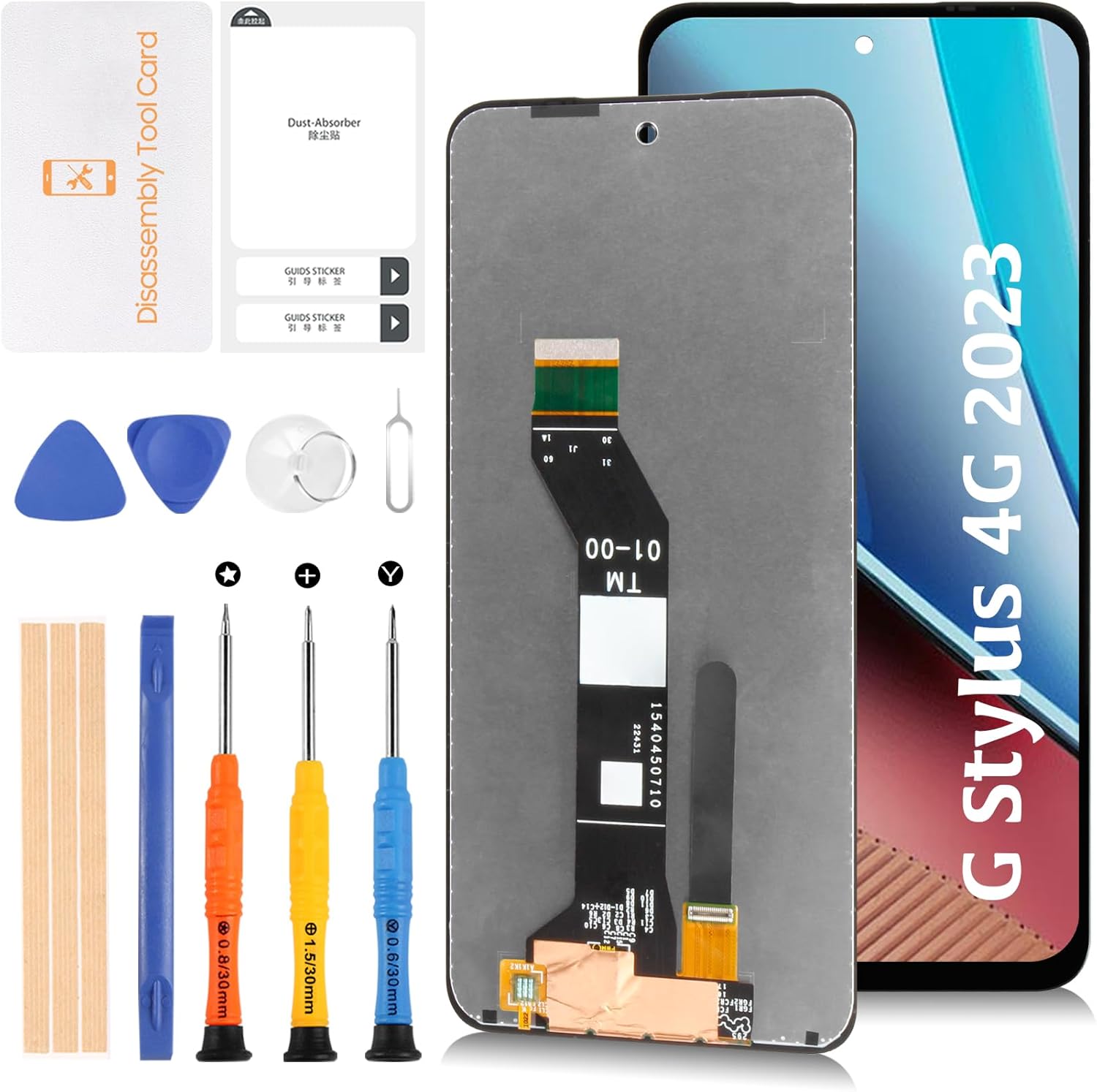 for Motorola Moto G Stylus 4G 2023 6.5" LCD Screen Replacement LCD Display Touch Digitizer Screen Assembly XT2317-123 with Repair Tools(Not for G Stylus 5G 2023)