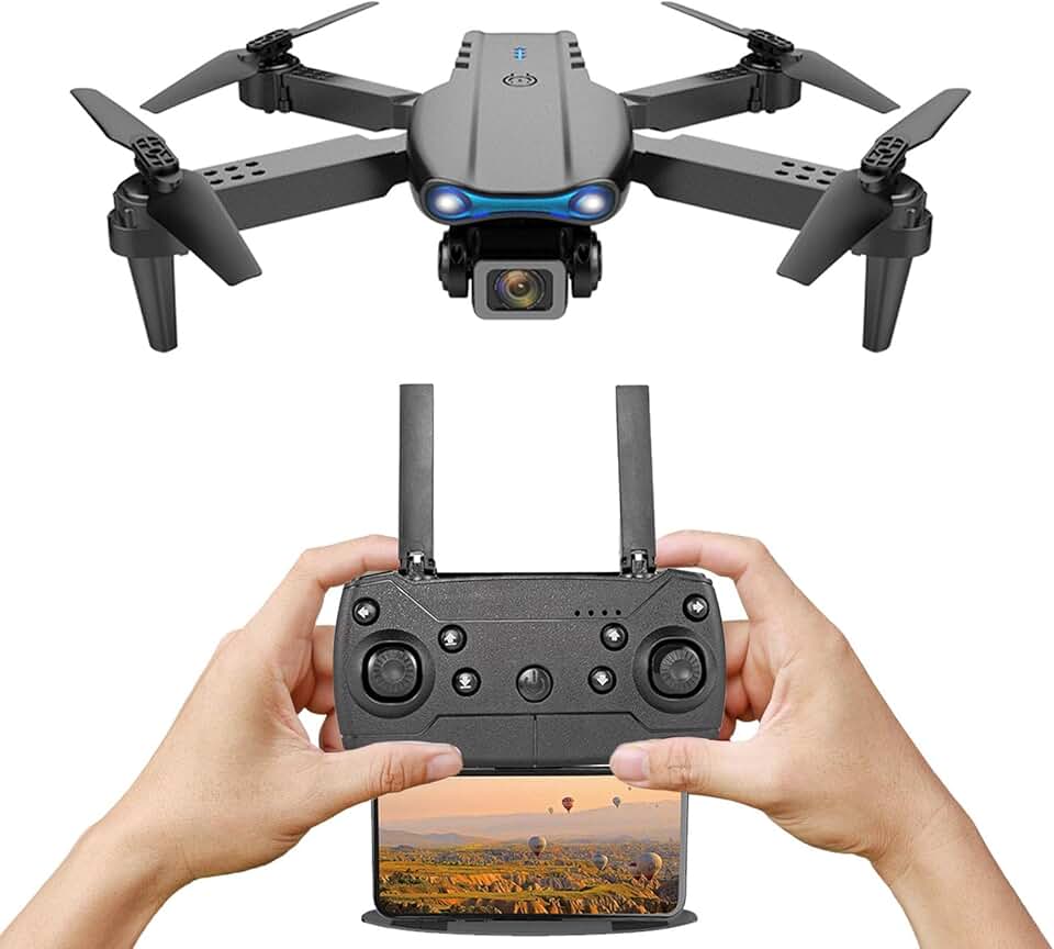 Drone Profissional com Câmera 4K HD - Quadcopter dobrável para iniciantes,Modo sem cabeça Retorno automático para casa Adequado para iniciantes ??