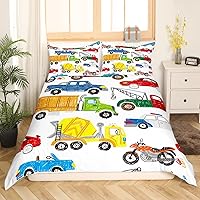 Vista 26 de Feelyou Juego de ropa de cama de tren para niños, niños, adolescentes, decoración de dormitorio, Choo-Choo, vías de ferrocarril, juego de funda