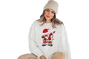 Santa's Groovy Vibe: Dabbing Christmas Sweater for Holiday Joy