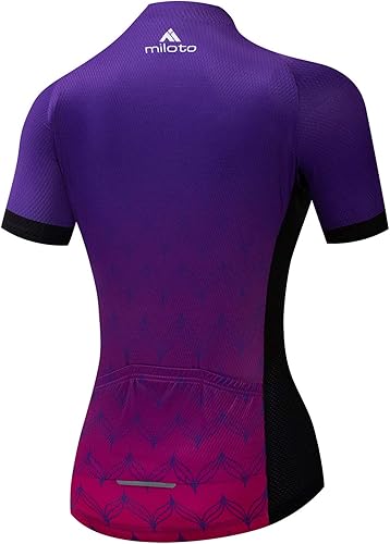 Miniatura 2 de Aogda Camisetas de ciclismo para mujer, camisetas de bicicleta, ropa de ciclismo para mujer