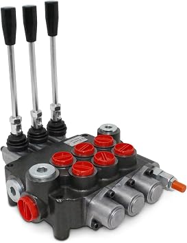 Monoblock Hydraulic Directional Control Valve, 3 Spool, 21 GPM, SAE Ports