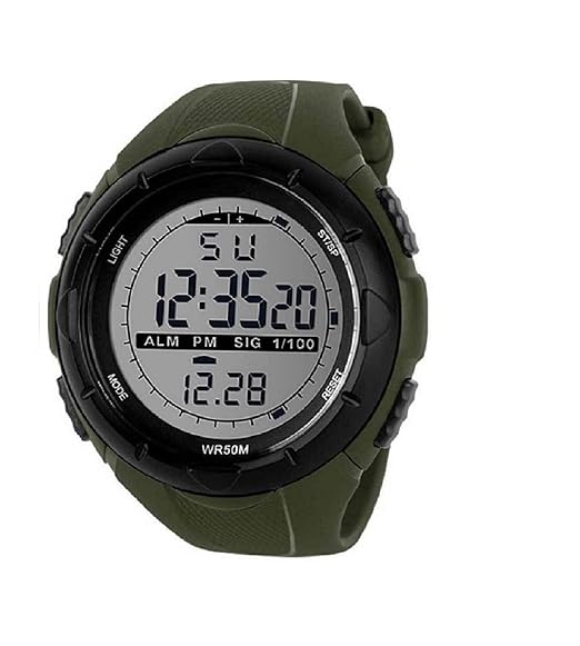 sinar Xbsn56 Green Digital Watch for Boys & Mens