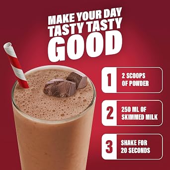 SlimFast • Meal Replacement Powder • Chocolate Flavour • 600g 16 Servings | Chocolate flavour shake mix • high protein meal replacement • low calorie diet support • filling meal option • weight control