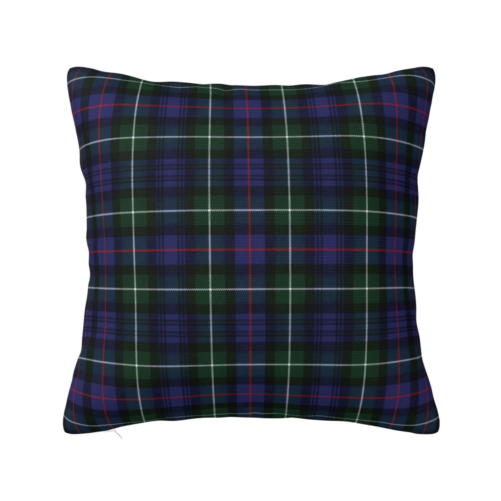 Plaid Tartan Purple Green Pillowcase 22"x22"