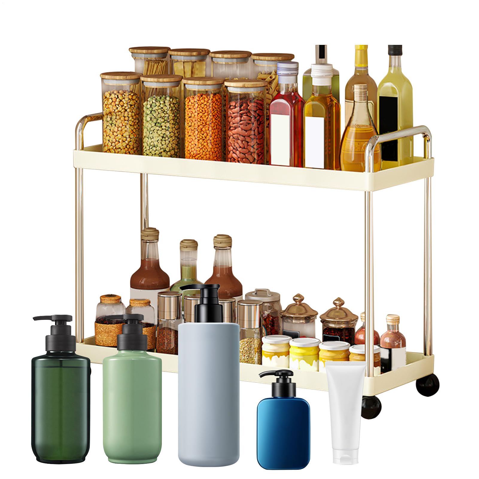 Rangement de meuble de salle de bain pour comptoir et armoire de cuisine