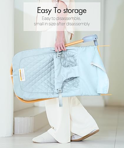 Vista 26 de Fodoss Moisés para bebés, asiento de gorila portátil para bebés, diseño ergonómico, moisés para bebés, color beige