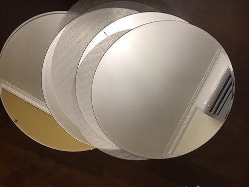 Miniatura 7 de Murrey Home Paquete de 12 centros de mesa de espejo para mesas, espejos redondos de 12 pulgadas para centros de mesa, bodas, fiestas, espejos,