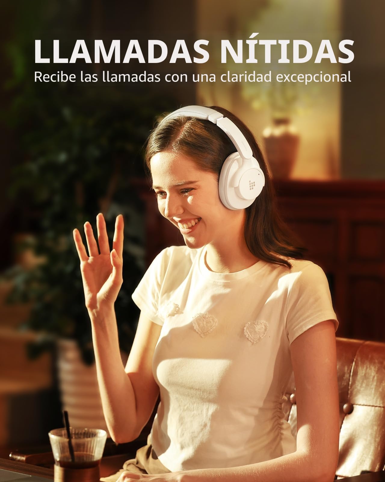 Tronsmart Q20S Cascos Inalámbricos Cancelación de Ruido Activa Híbrida con Varios Modos, Sonido Hi-Res Audio, 60H Reproducción, Control de App, Ajuste Cómodo, Wireless Auriculares con Micrófono