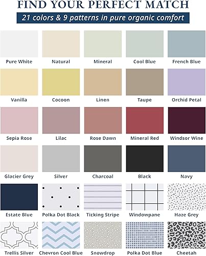 Vista 3 de LANE LINEN 100% Organic Cotton California King Sheets Set, 4-Piece Pure Long Staple Percale Weave Ultra Soft Best Bedding Sheets for Bed, Fits 01