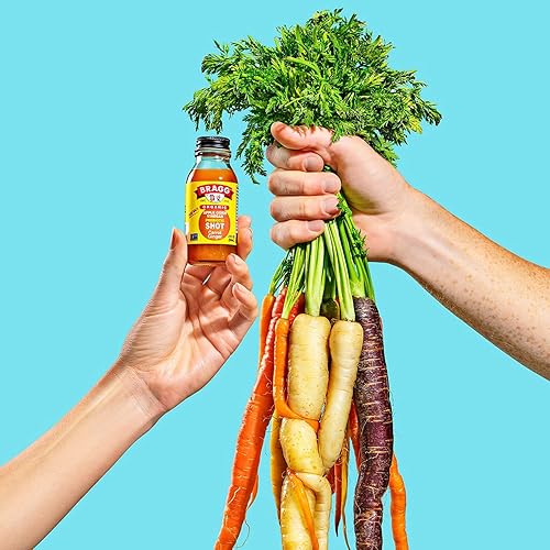 Miniatura 7 de Bragg Vinagre de sidra de manzana orgánico  2 onzas ACV  Certificado orgánico USDA piña cayena 2 onzas líquidas paquete de 4