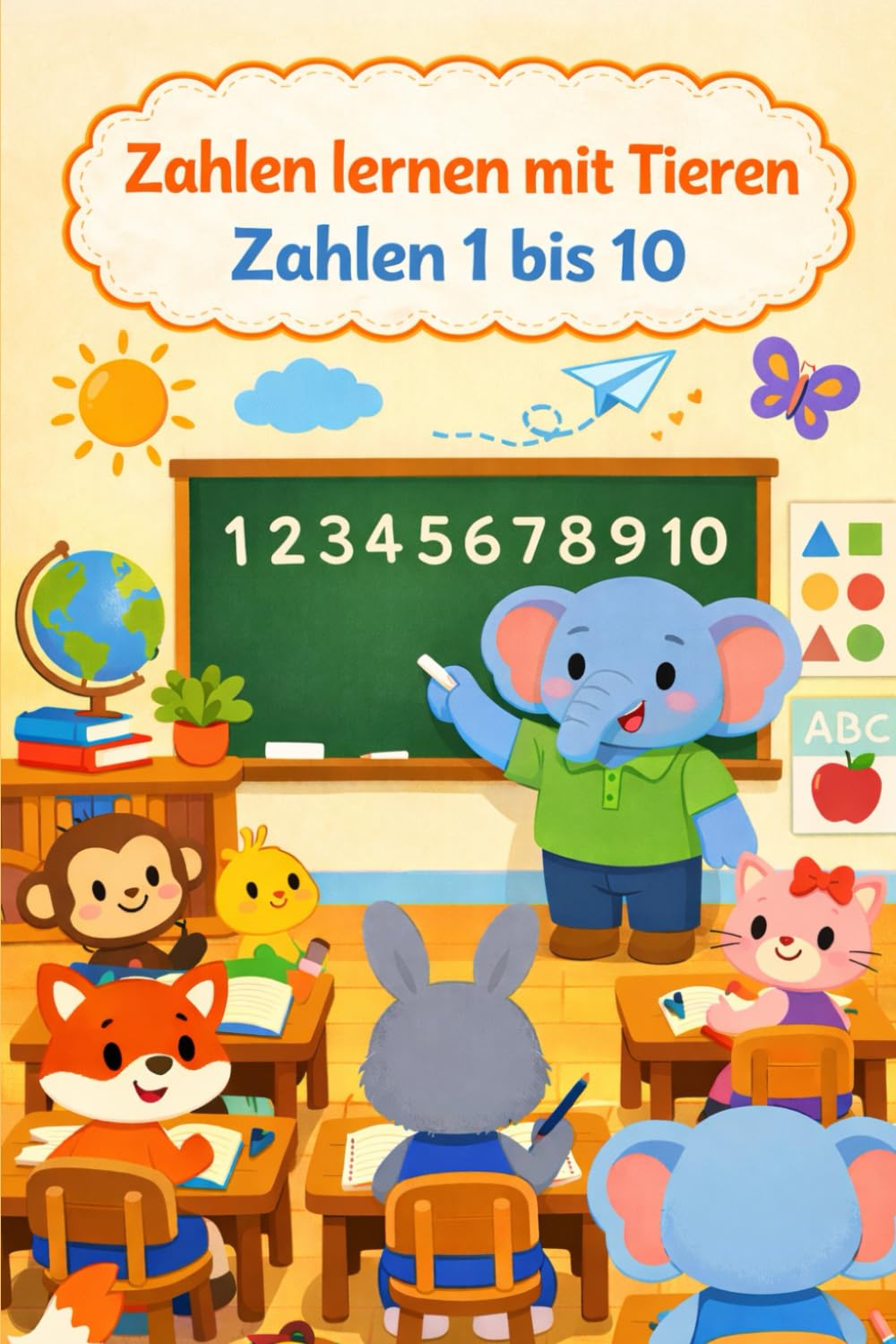 Zahlen lernen mit Tieren – 1 bis 10: Lern-Malbuch mit Suchspielen & Rätseln für Kinder ab 4 Jahren