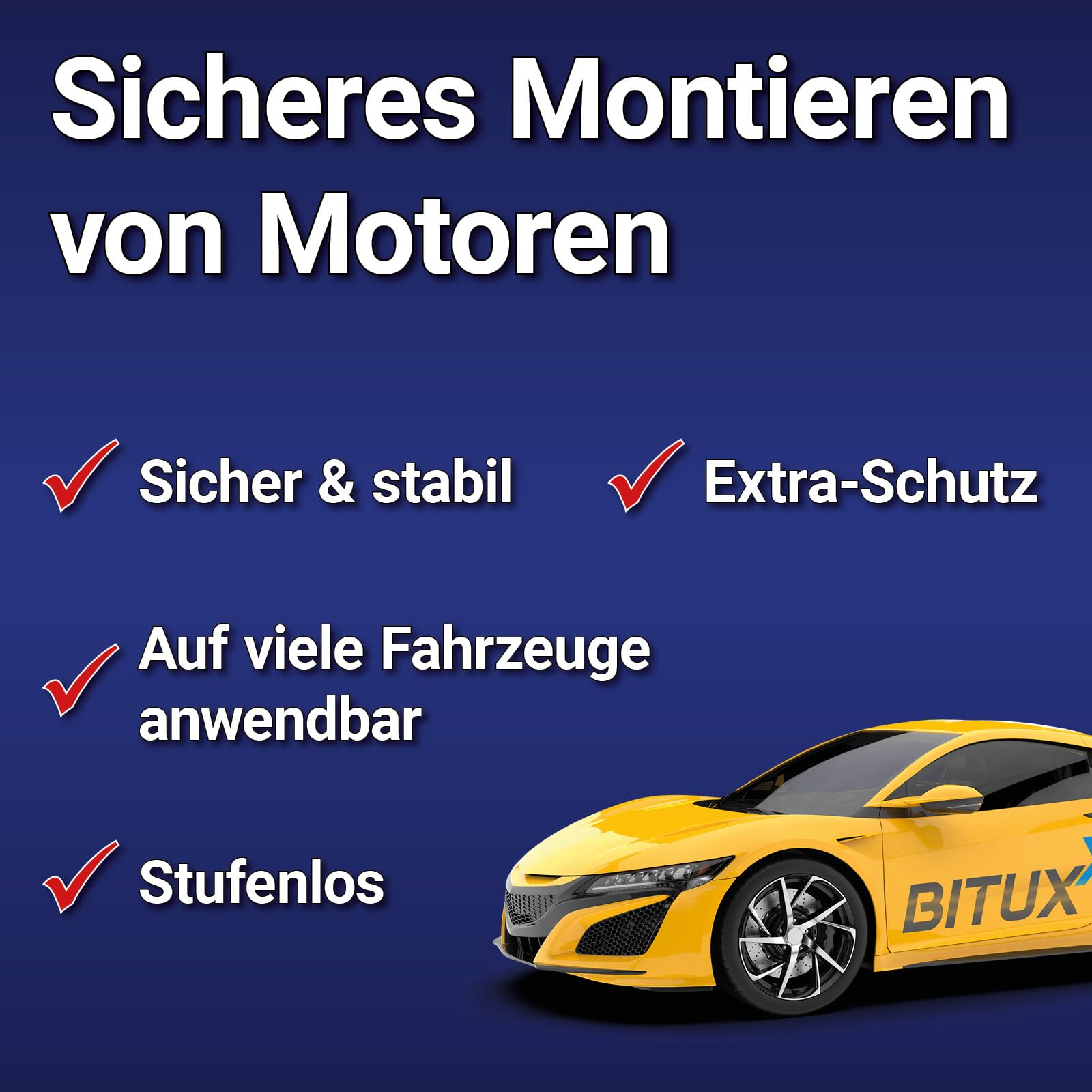 BITUXX Motorbrücke Kotflügeltraverse Motorheber Motorhalter Motor Traverse Motor Brücke Schwarz