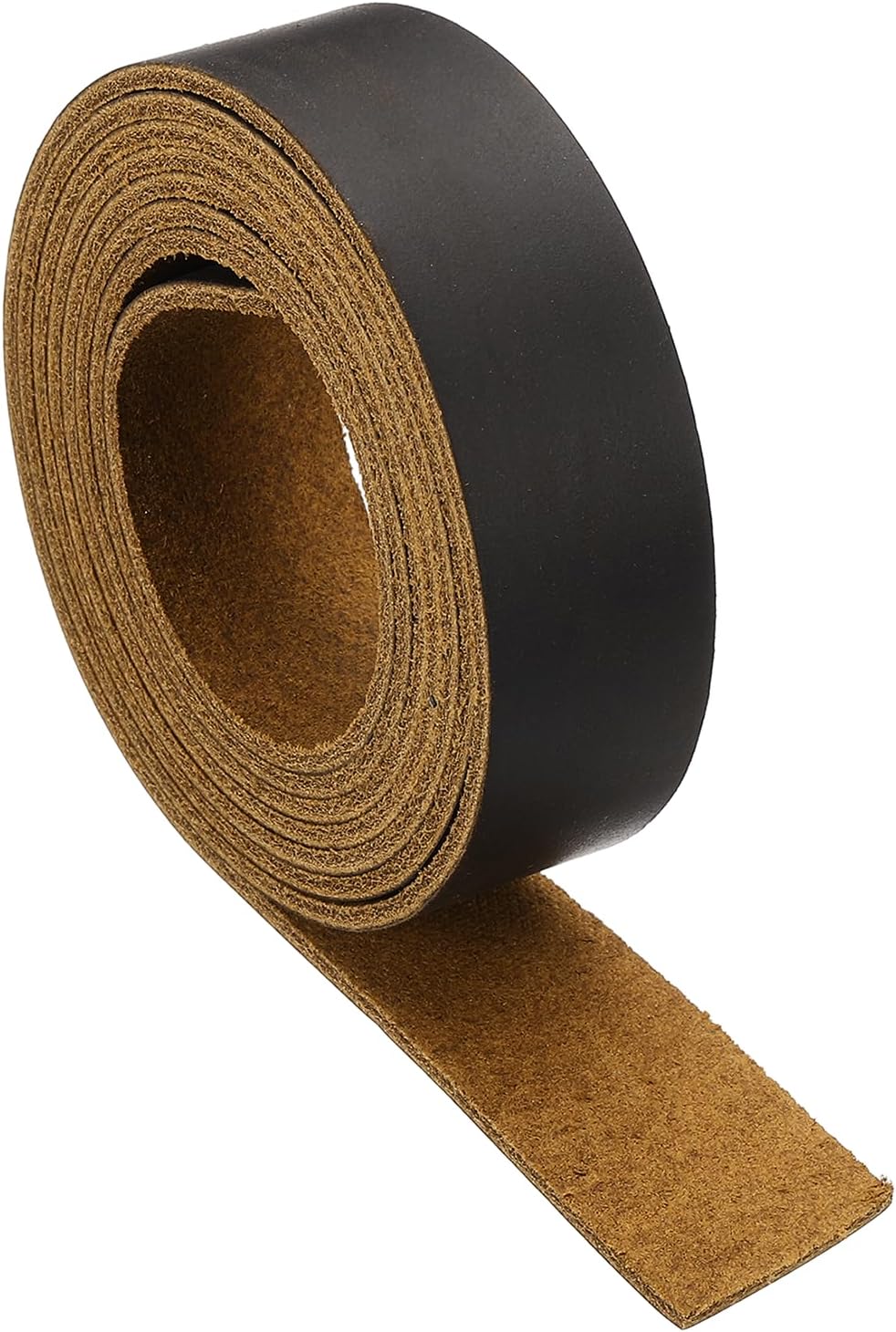 MECCANIXITY Full Grain Leather Strap, Flat Leather Strips for Crafts for DIY Belt Tooling Crafting Stamping Projects