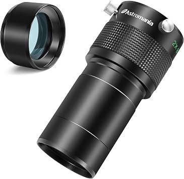 Astromania Barlow Lens 2X, 2 Inch ED Barlow Lens for Astronomical Telescope