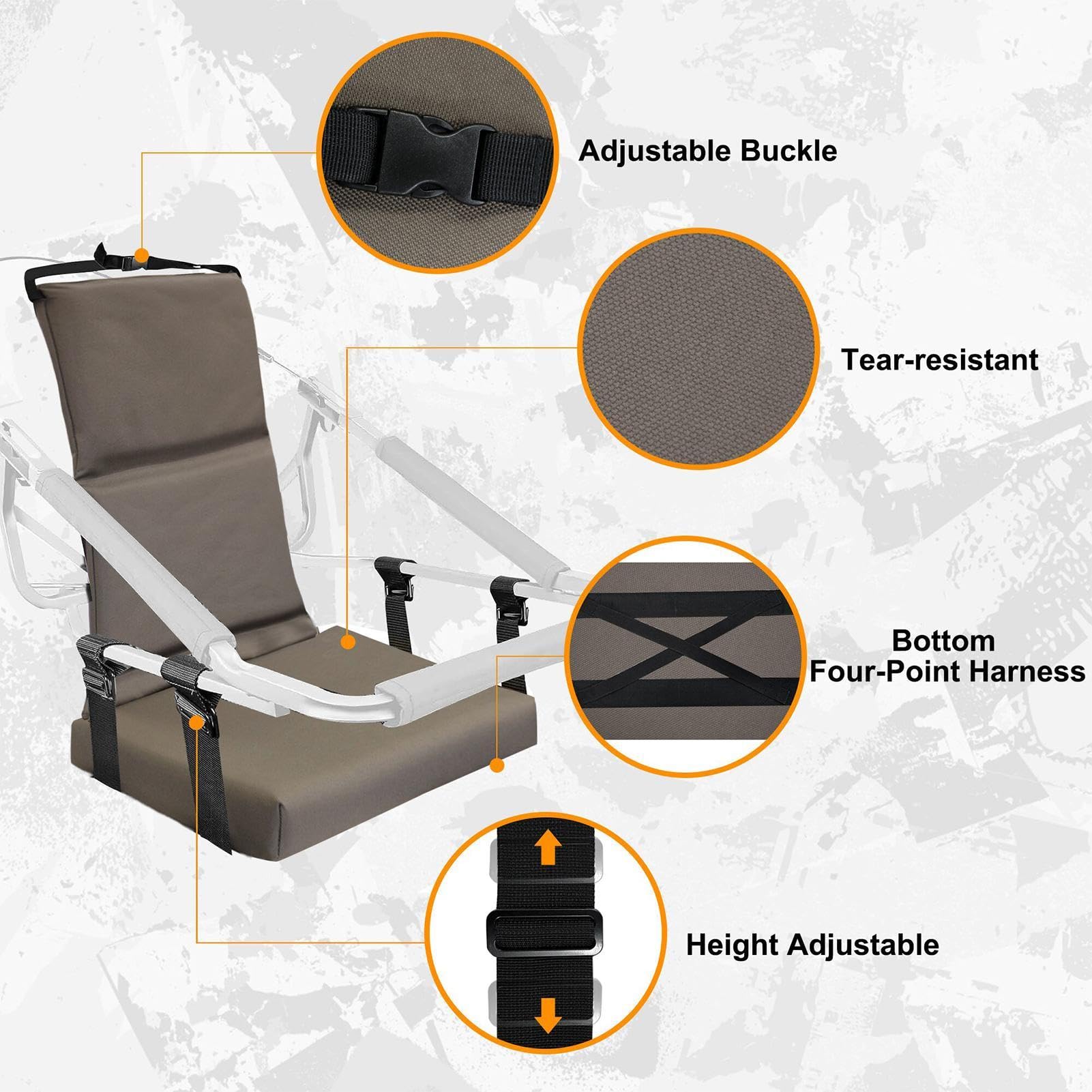 Tree Stand Seat Cushion - Replacement Seat for Tree Stand | Tree Stand Seat Replacement | Climbing Treestands Seats for Hunting | Comfortable Hunting Tree Seat Fits Climber Deer Tree Stands