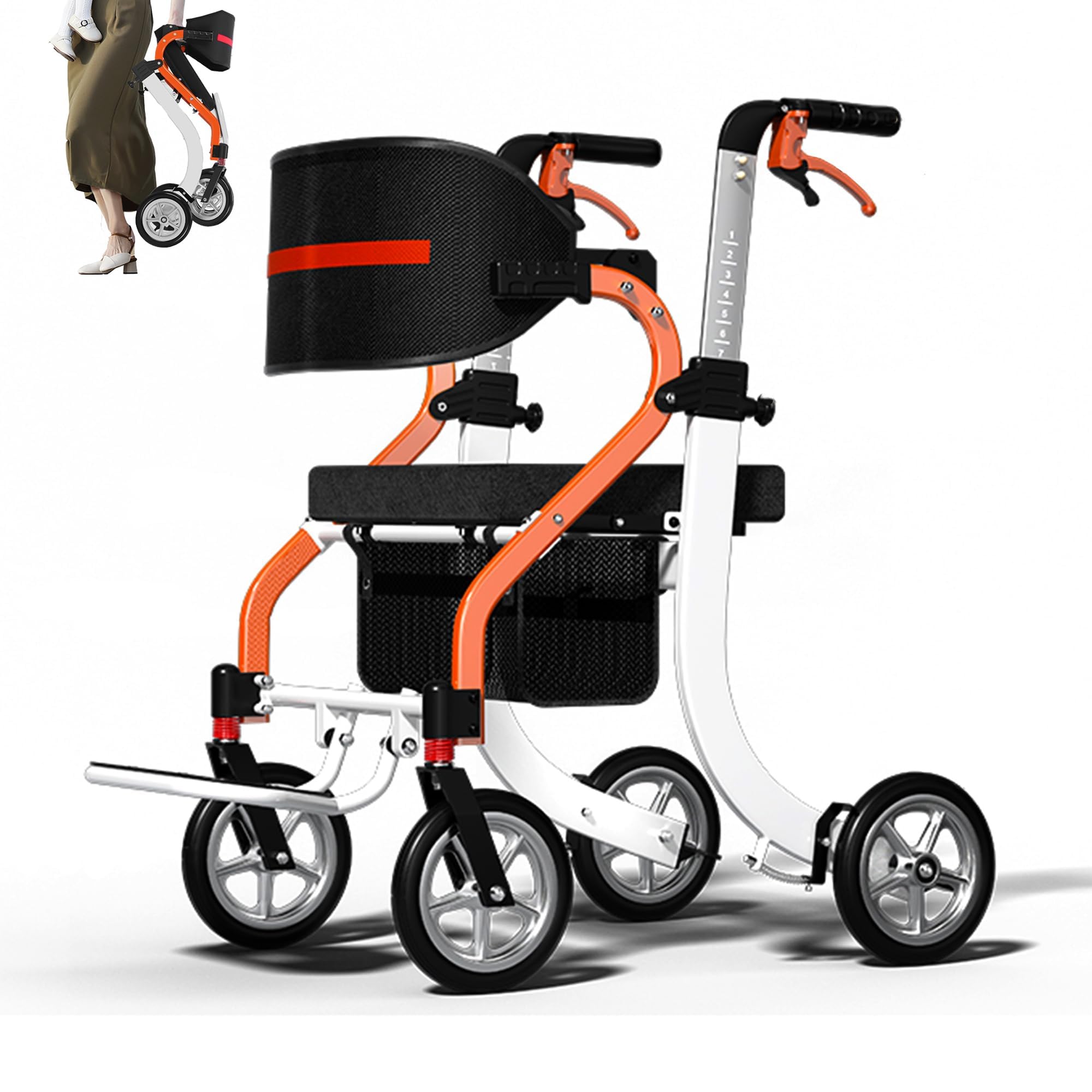 Amazon | Miugoo 歩行器 四輪歩行車 シルバーカー 多機能歩行器 手押し 