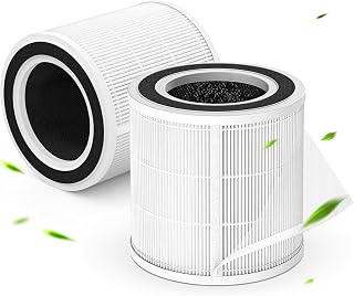 2 Pack H7129/H7128 Replacement Filter, Compatible With GoveeLife H7129/ H7128 Air Purifiers, 3-In-1 H13 True HEPA Air Filter Replacement