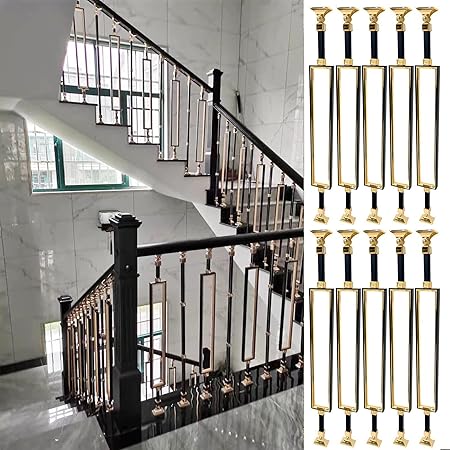 Peviasot U-förmiges Treppengeländer Schwarz - 65 Cm Metall Handlauf Für Innenbereich